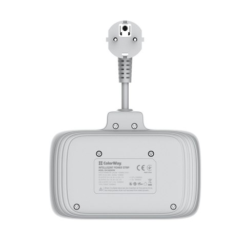 Gniazdo zasilania ColorWay CW-CHE24PDW z portem USB, biały, wydajne i funkcjonalne rozwiązanie do codziennego użytkowania w domu