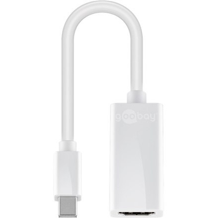 Goobay | A 346 | Adapter wideo | 19-pinowe HDMI typu A | żeńskie | Mini DisplayPort | męskie