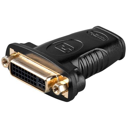 Goobay | Adapter wideo | 19-pinowe HDMI typu A | żeńskie | 24+5-pinowe DVI | żeńskie