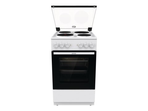Gorenje Cooker | GE5A21WH | Hob type Electric | Oven type Electric | White | Width 50 cm | Grilling | Depth 59.4 cm | 68 L