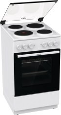 Gorenje Cooker | GE5A21WH | Hob type Electric | Oven type Electric | White | Width 50 cm | Grilling | Depth 59.4 cm | 68 L