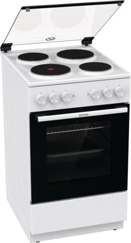 Gorenje Cooker | GE5A21WH | Hob type Electric | Oven type Electric | White | Width 50 cm | Grilling | Depth 59.4 cm | 68 L