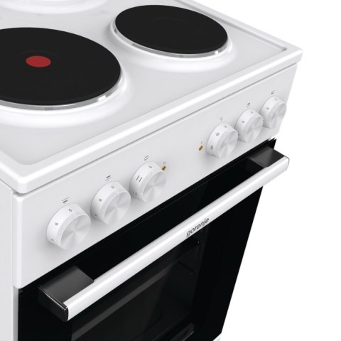 Gorenje Cooker | GE5A21WH | Hob type Electric | Oven type Electric | White | Width 50 cm | Grilling | Depth 59.4 cm | 68 L