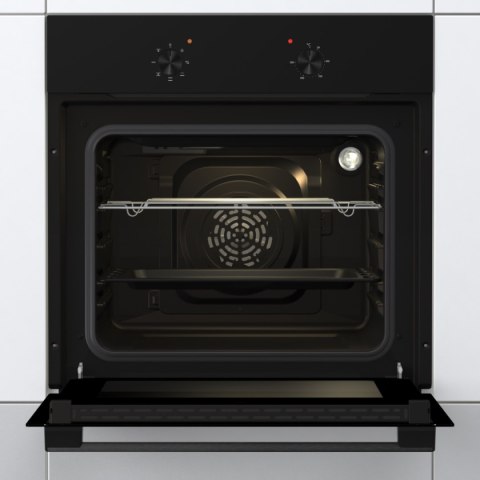 Gorenje Oven | BO6615E01B | 60 L | Electric | EnamelClean | Push pull buttons | Height 59.5 cm | Width 59.5 cm | Stainless steel