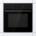 Gorenje Oven | BO6615E01B | 60 L | Electric | EnamelClean | Push pull buttons | Height 59.5 cm | Width 59.5 cm | Stainless steel