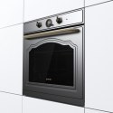 Gorenje Oven | BOS67372CLB | 77 L | Electric | AquaClean | Mechanical control | Steam function | Height 59.5 cm | Width 59.5 cm