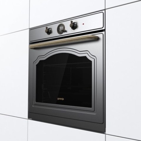 Gorenje Oven | BOS67372CLB | 77 L | Electric | AquaClean | Mechanical control | Steam function | Height 59.5 cm | Width 59.5 cm
