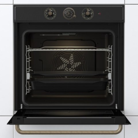 Gorenje Oven | BOS67372CLB | 77 L | Electric | AquaClean | Mechanical control | Steam function | Height 59.5 cm | Width 59.5 cm