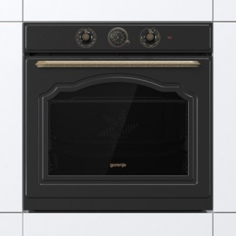 Gorenje Oven | BOS67372CLB | 77 L | Electric | AquaClean | Mechanical control | Steam function | Height 59.5 cm | Width 59.5 cm