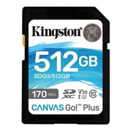 Kingston Canvas Go! | Karta pamięci flash | 512 GB | Karta pamięci microSDXC UHS-I | Klasa prędkości A2 / Klasa wideo V30 / UHS-