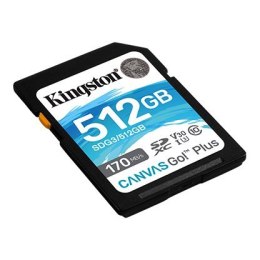 Kingston Canvas Go! | Karta pamięci flash | 512 GB | Karta pamięci microSDXC UHS-I | Klasa prędkości A2 / Klasa wideo V30 / UHS-