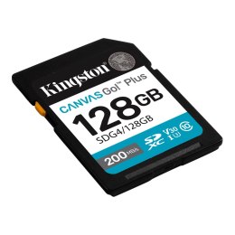 Kingston | Canvas Go! Plus | 128 GB | SD | Flash memory class Class 10, UHS-I, U3, V30
