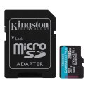 Kingston | Canvas Go! Plus | 256 GB | microSD | Flash memory class Class 10, UHS-I, U3, V30, A2