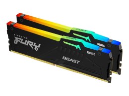 Kingston Fury Beast 64GB DDR5, 6000 MHz, CL30, 288-Pin, DIMM Kit (32GB x 2)