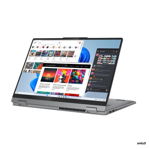 Lenovo IdeaPad 5 2-in-1 16AHP9 Touch 16 2K AMD R5 8645HS/16GB/1TB/AMD Radeon 760M/WIN11 Home/Nordic Backlit kbd/Grey/FP/2Y Warra