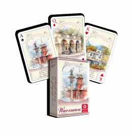 Cartamundi: Karty do gry - 55 kart - Warszawa akwarele