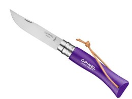 Opinel Nóż Colorama 07 Violet rzemień