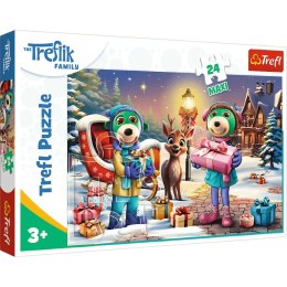 Puzzle maxi 24el. Christmas Edition - Rodzina Treflików | Trefl