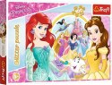Trefl: Puzzle 100el. Glitter - Wspomnienia Belli i Arielki / Disney Princess