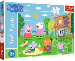 Trefl: Puzzle maxi 24el. - Świnka Peppa: Zabawy na polanie