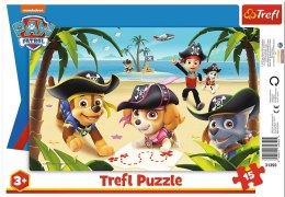 Trefl | Puzzle ramkowe 15el. | Przyjaciele z Psiego Patrolu
