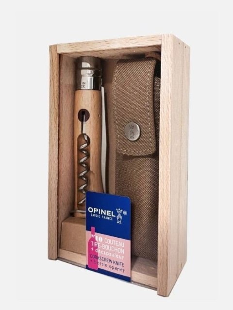 Opinel Nóż z korkociągiem i otwieraczem + etui