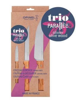 Opinel Zestaw Noży Trio Parallele Olive 002494