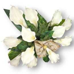 STROIK NA CMENTARZ KWIATY NA GRÓB POMNIK MISA Z OBCIĄŻENIEM KALIE