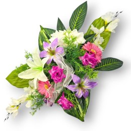 STROIK NA POMNIK KOMPOZYCJA KWIATOWA NA GRÓB Z OBCIĄŻENIEM