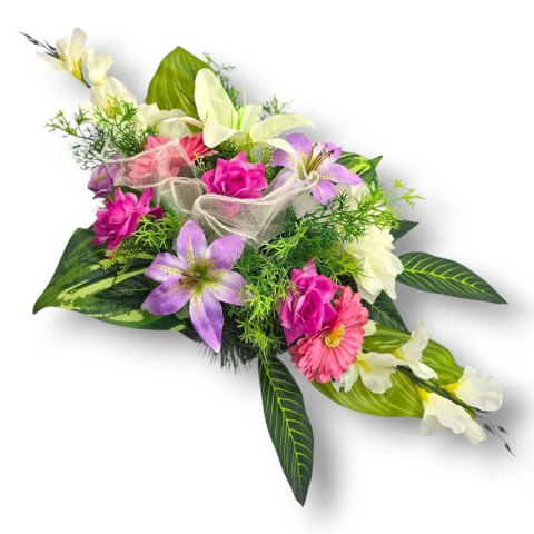 STROIK NA POMNIK KOMPOZYCJA KWIATOWA NA GRÓB Z OBCIĄŻENIEM