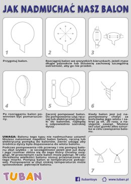 Balon przezroczysty z nadrukiem Kocham Cię, różowy 45cm