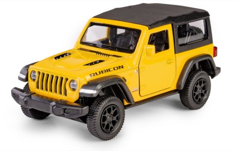 RMZ City - Jeep Wrangler Rubicon 2021 Soft Top Żółty, skalai 1:35