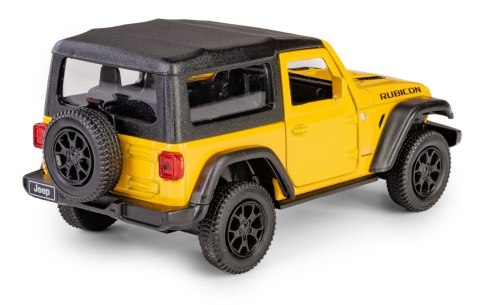 RMZ City - Jeep Wrangler Rubicon 2021 Soft Top Żółty, skalai 1:35