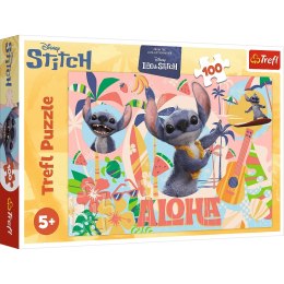Trefl: Puzzle 100el. - Stitch i przyjaciele w akcji