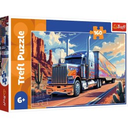 Trefl: Puzzle 160el. - Ciężarówka w trasie