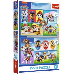 Trefl: Puzzle 2x70el. - Psi Patrol rządzi