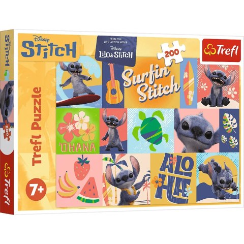 Trefl: Puzzle 200el. - Hawajskie przygody - Stitch the Movie
