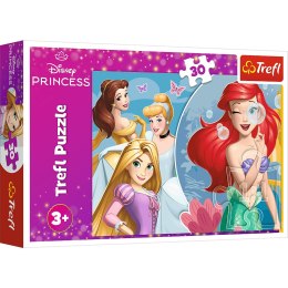 Trefl: Puzzle 30el. - Piękny dzień Księżniczek / Disney Princess
