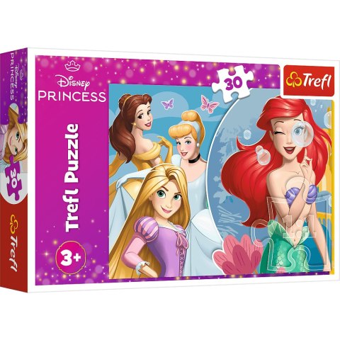 Trefl: Puzzle 30el. - Piękny dzień Księżniczek / Disney Princess