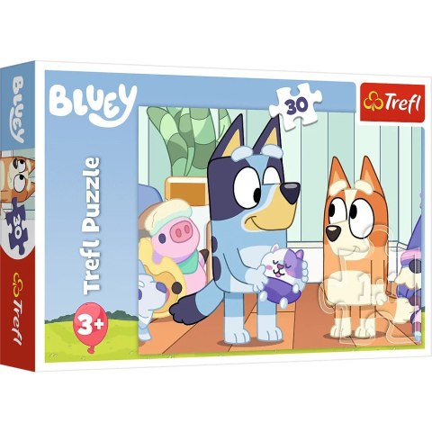 Trefl: Puzzle 30el. - Z Bluey zawsze jest wesoło