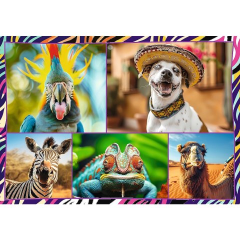 Trefl: Puzzle 4x250el. - Zabawne zwierzaki