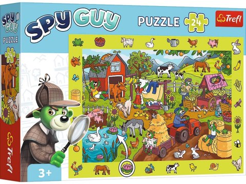 Trefl: Puzzle Obserwacyjne 24el. - Spy Guy - Farma