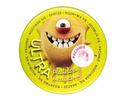 Ultra Plastelina Pachnąca - złota metaliczna, zapach waty cukrowej, żółta puszka