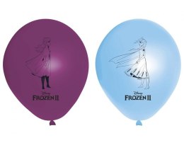 Balony lateksowe Frozen 2, nadruki, 28cm, 8szt.