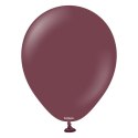 Balony lateksowe Kalisan Burgundy, bordowy 30cm, 100 szt.