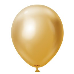 Balony lateksowe Kalisan Mirror Gold złote, 30cm, XXL 250szt.