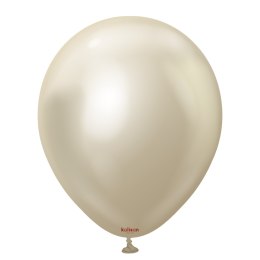Balony lateksowe Kalisan Mirror White Gold, 30 cm, 50 szt.