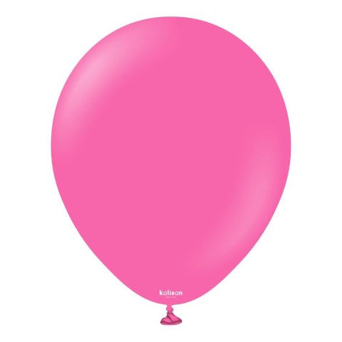 Balony lateksowe Kalisan Standard Fuchsia, różowe 46cm 25szt.