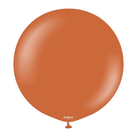 Balony lateksowe Retro Rust Orange, pomarańczowy, 60 cm, 2 szt.