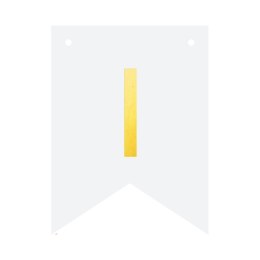 Baner DIY 16x12 cm - literka I